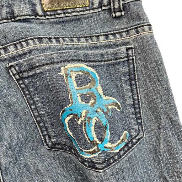 MISSY | Vintage Y2K 2000s L Jay-Z Rocawear Hip Hop Light Wash Skinny Jeans - Picture 1 of 7